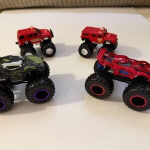 3/$15 | S/4 2 Small, 2 Medium Monster Truck like Play Cars